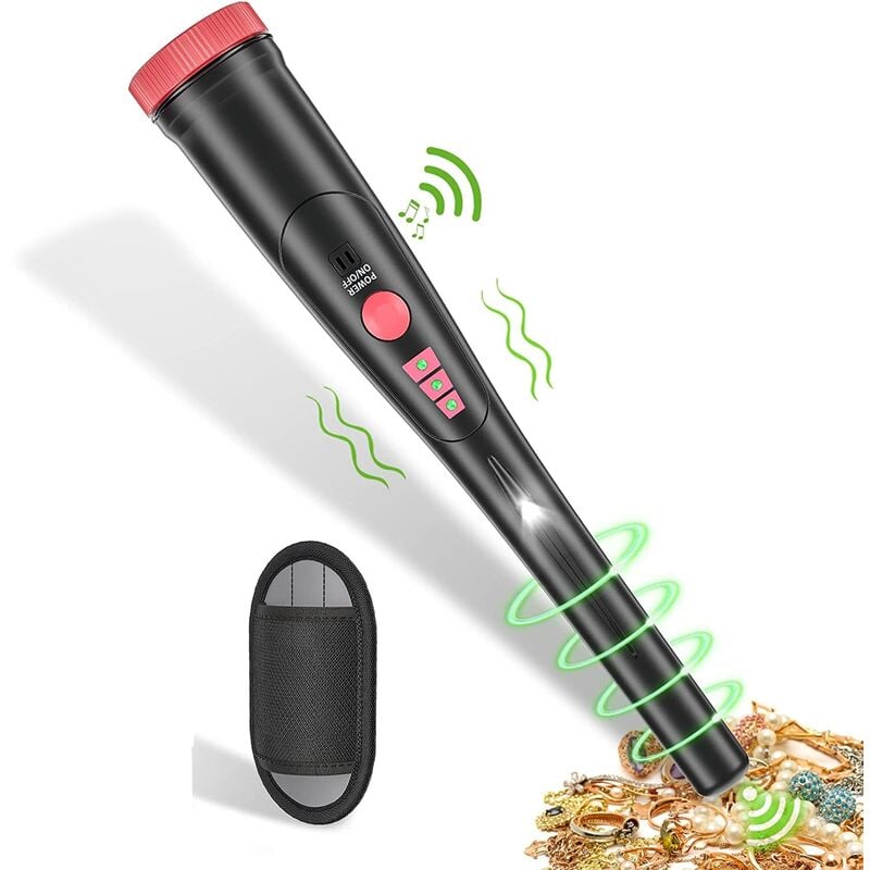 Détecteur de Métaux Pinpointer, Détecteur de métal Portable Et Professionnel avec Piles, Pin Pointer étanches à l'eau et Haute Précision pour Or