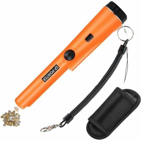 ODIPIE Détecteur de Métaux Pinpointer, Metal Detector métal Pinpointer Accessoires de Détection de Pointeur de Métal Etanches à l'eau et à Balayage IP66 Etanches pour Chasse aux Trésors en Pièces,