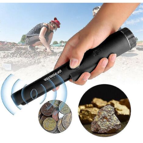 Détecteur de métaux portable 2022 : détection latérale à 360° avec scanner de localisation de métaux précis à LED