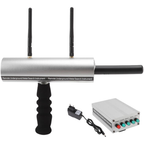 Détecteur de Métaux Précieux Or Argent, Portée 1km, Profondeur 20m, Double Antenne, Rechargeable, 100‑240V Prise UE
