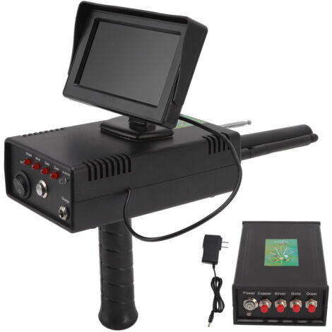 Détecteur de Métaux Professionnel 20m Profondeur avec Écran LCD, pour Or et Trésors, Portée 1000m, Alimentation 100‑240V