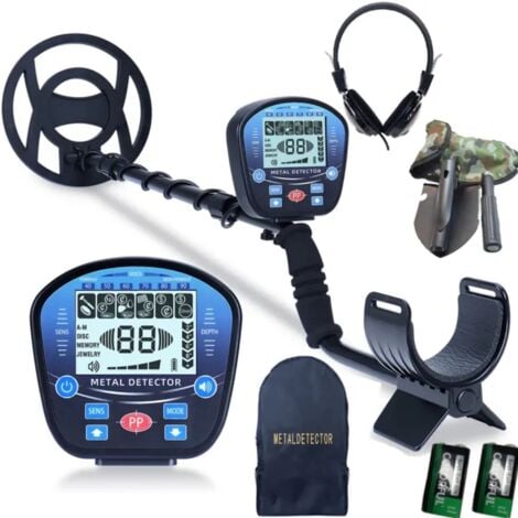 RYTTGOP Detecteur de Metaux Professionnel 5 Modes 10” Bobine Étanche avec Écran LCD Tige Réglable pour Enfants Adultes