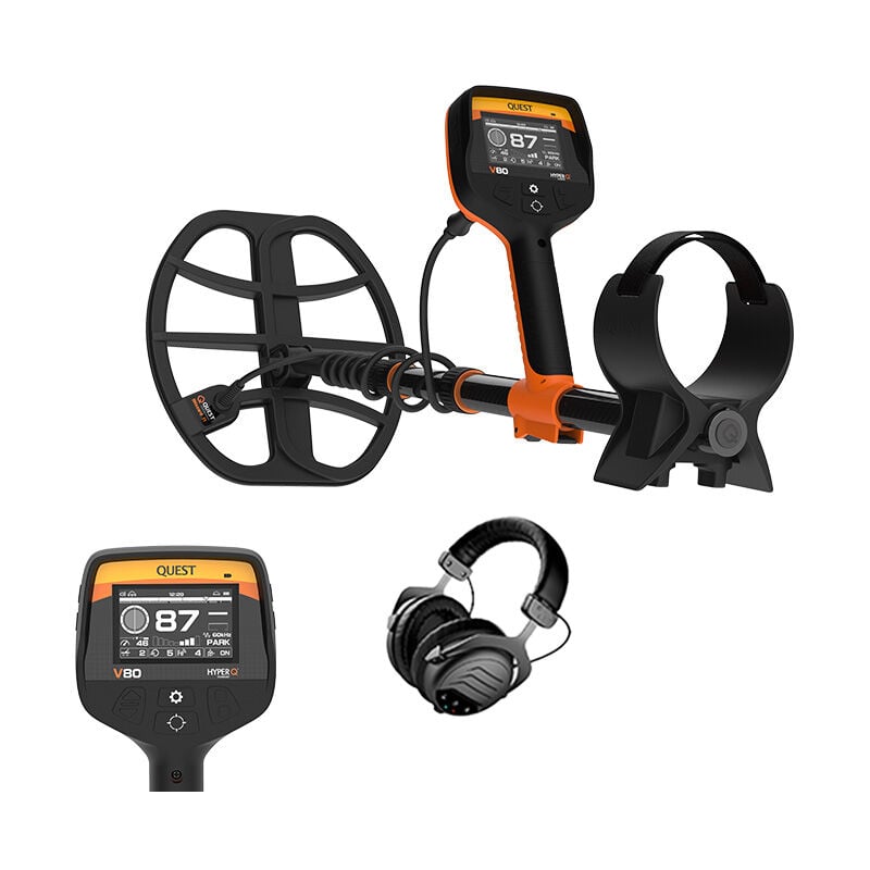 Détecteur de métaux Quest V80 + Casque sans fil
