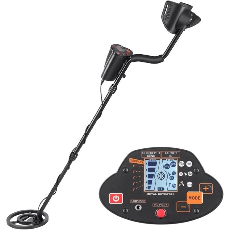 Détecteur de métaux Souterrain MD-5030, Longueur réglable, Chasseur de trésors, détecteur d'or Portable Détecteur de Chasse au trésor