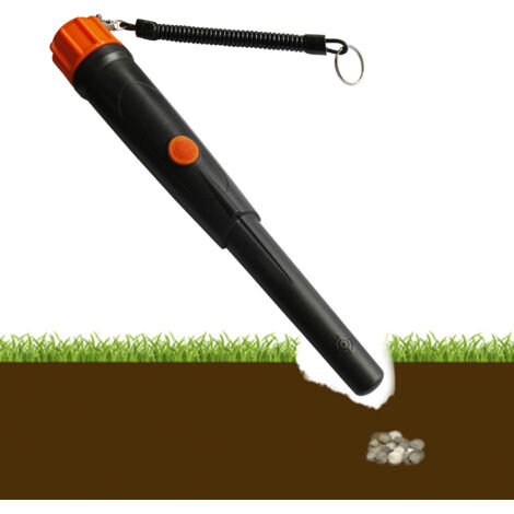 Détecteur de Métaux,Pin Pointer étanches à l'eau et Haute Précision pour Or Argent Trésor, Détecteur de métal Portable Et Professionnel pour Les Enfants et Les Adultes (Noir)