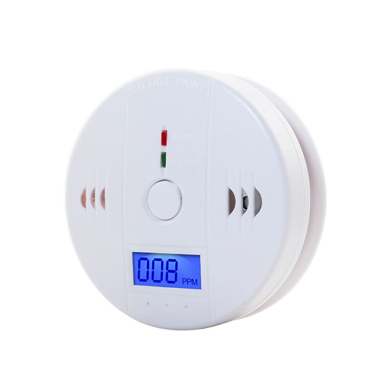 Bluedeer - 4 Détecteur de monoxyde de carbone avec affichage led / capteur Électronique, Détecteur d'alarme de monoxyde de carbone,(rond)