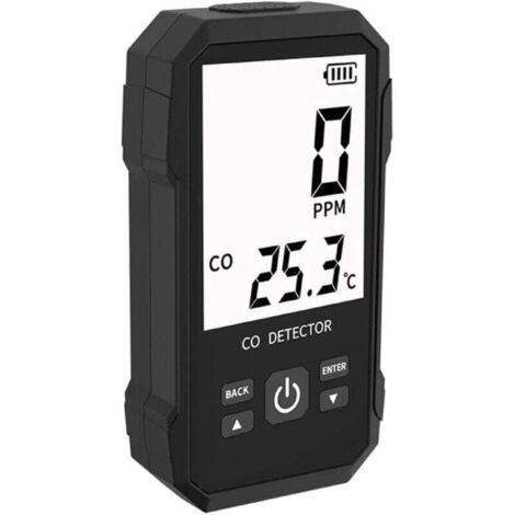 Détecteur de Monoxyde de Carbone et Gaz Naturel Portable Alarme Fuite Multifonction à Réponse Rapide
