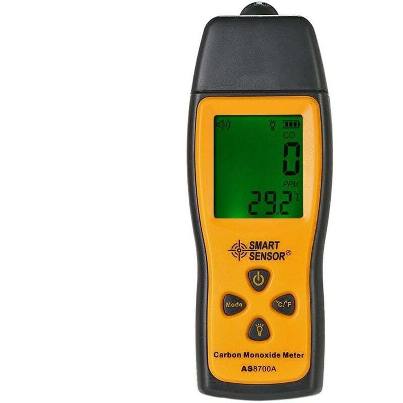 SNQ - détecteur de monoxyde de carbone gaz toxique détecteur de gaz co alarme sonore et lumineuse AS8700A sans batterie
