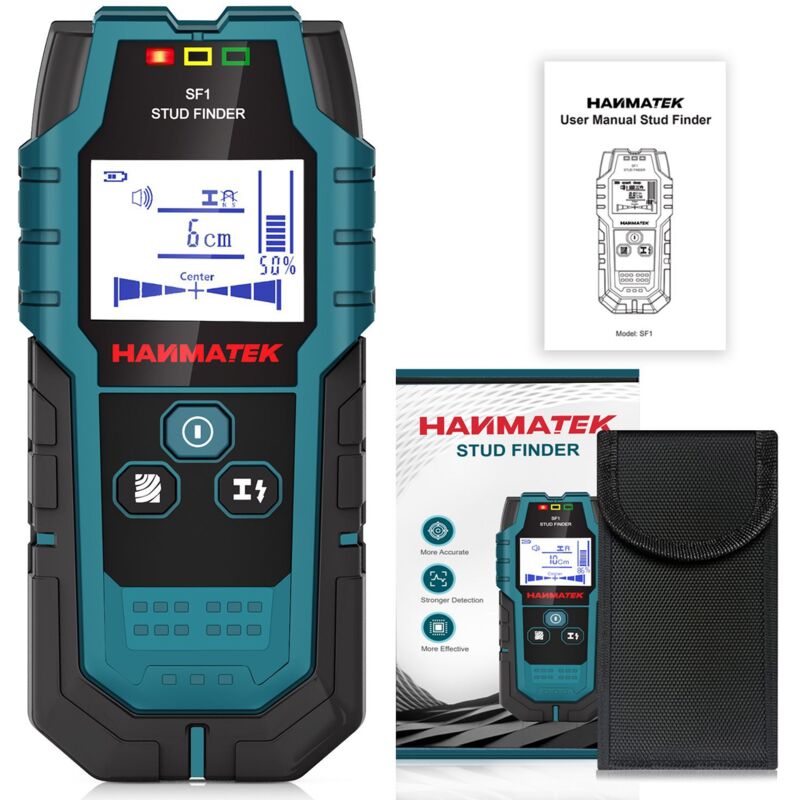 Détecteur de montants mural 4 en 1 SF1 pour métaux ferreux et métaux non ferreux