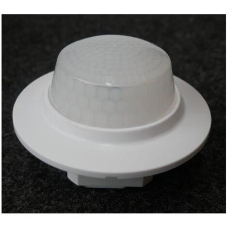 Détecteur de mouvement 360° blanc alim 230V portée 32M jusqu'à 2300W pour couloirs Niko