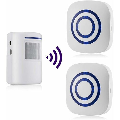 Détecteur de Mouvement Alarme, Betterlife Détecteurs de Mouvement Infrarouge-Sensor Alarme sans Fil PIR Set Détecteur de Mouvement Détecteur Infrarouge 38 Sonnerie
