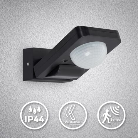 TELEFUNKEN Détecteur de mouvement avec fonction d'éclairage permanent et capteur crépusculaire,minuterie,portée jusqu'à 20m,angle de détection de 360 degrés,IP65 contre la poussière et les projections d'eau, pou