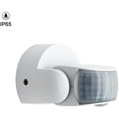Détecteur de Mouvement Extérieur IP65,Blanc