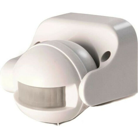 Détecteur de mouvement extérieur - SCS SENTINEL - LightSensor blanc - Portée 12m - Angle 180°