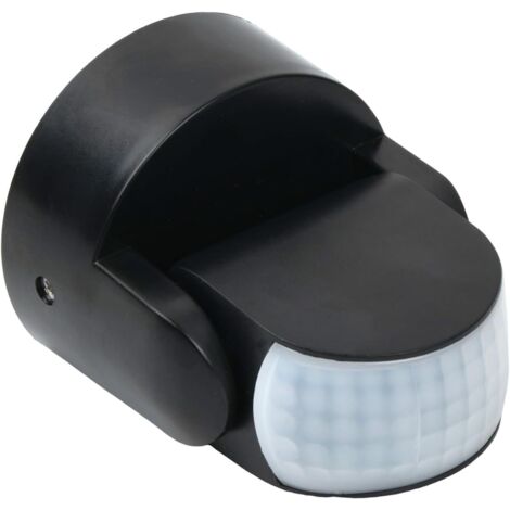 Détecteur de Mouvement Infrarouge 180 °,Détecteur de Mouvement extérieur IP65 orientable,180° Capteur Infrarouge 12 m avec capteur crépusculaire,pour l'intérieur et l'extérieur