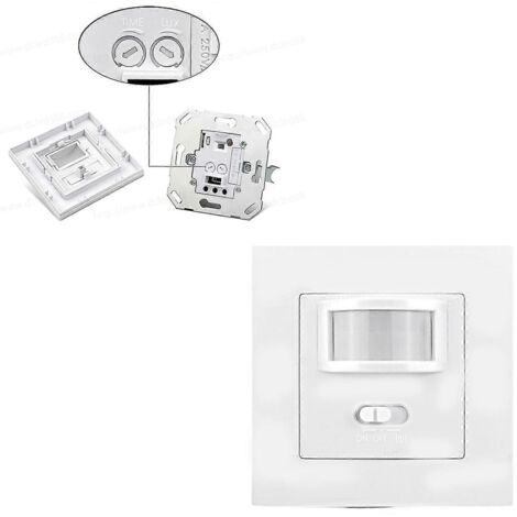 Détecteur de mouvement infrarouge PIR encastré 2024, interrupteur 140 W blanc 110-240 V, LED neuf