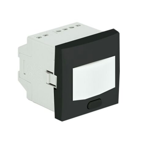 Détecteur de mouvement installation murale - 400W - 2 modules - Couleur matériel - Noir mat