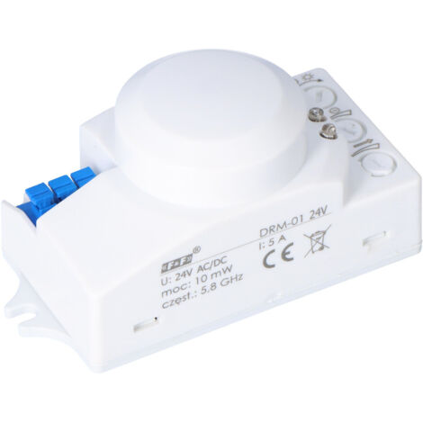 Détecteur de mouvement micro-ondes 360 degrés 24 V DRM-01