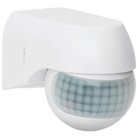 Détecteur de mouvement mini 180° 12m IP44 blanc - ASLO