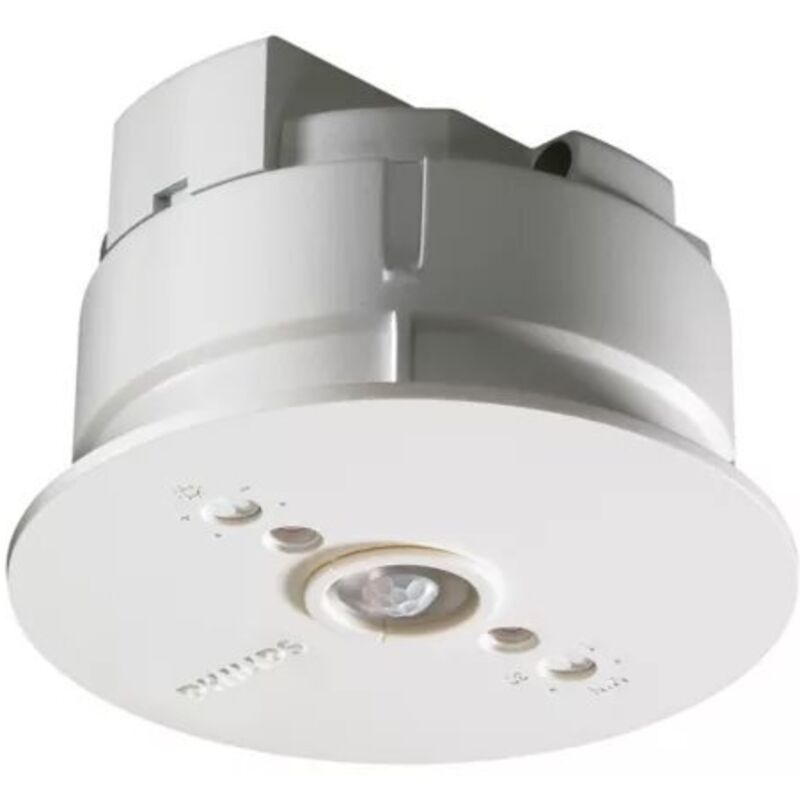 Philips - Détecteur de mouvement OccuSwitch (1,2W 230V) IP20 Ø9,5x5,2cm coloris blanc