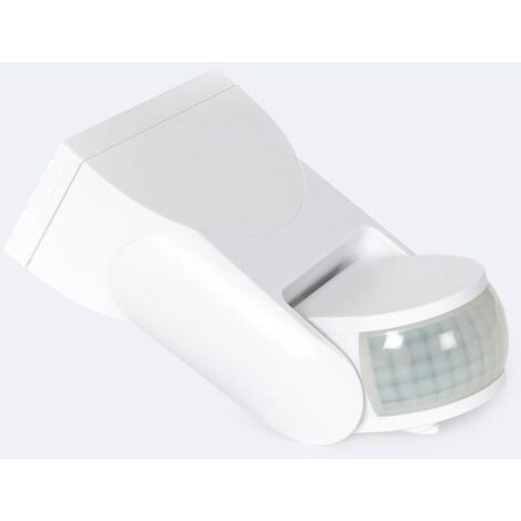 Détecteur de Mouvement PIR 180° Orientable IP65 Blanc