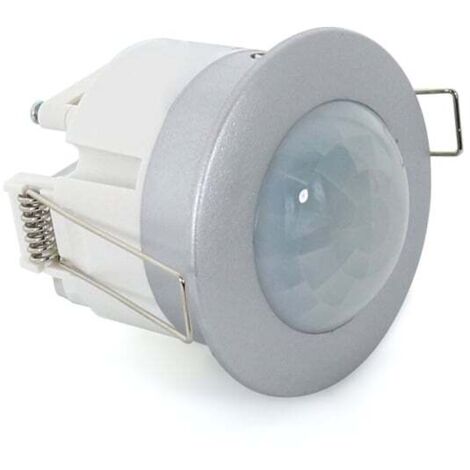 Détecteur de mouvement PIR encastrable 360º Argent - Ledme - LM9017