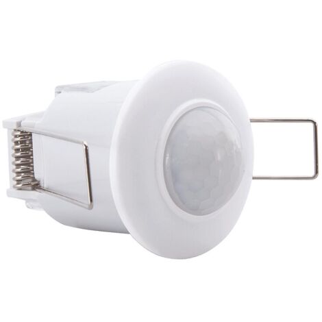 Détecteur de mouvement plafond mini encastré 360° blanc - ASLO