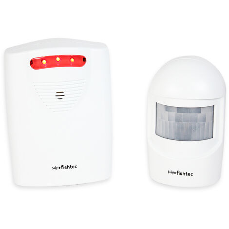 Détecteur de mouvement sans fil – Alarme 90 dB – Portée 120 m – Installation simple – Système de surveillance ou sonnette – Self Confort
