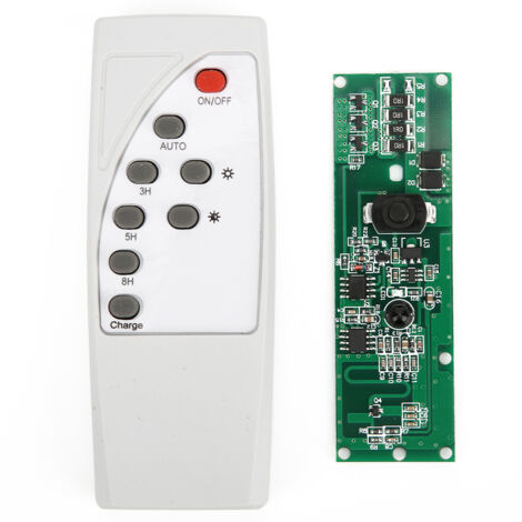 Détecteur de mouvement solaire avec LED et télécommande