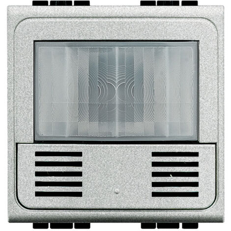Détecteur de mouvements/luminosité + poussoir Livinglight MyHOME BUS tech BTICINO NT4658N