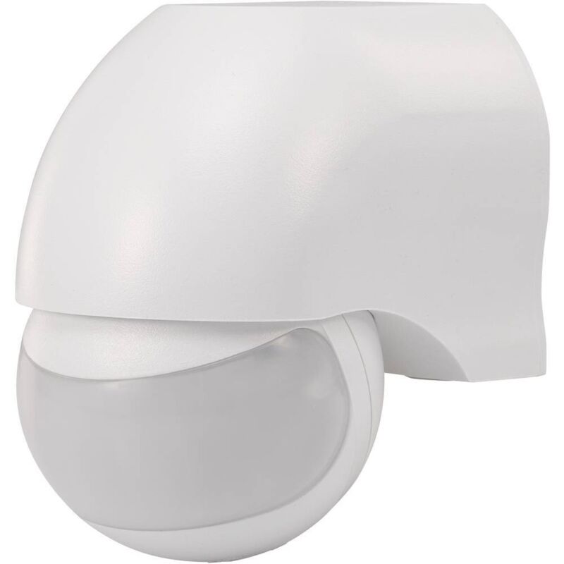 Détecteur de mouvement 1034069 extérieur – Capteur PIR 180° – Montage en saillie IP44 – Portée 12m – Relais blanc pour éclairage automatique – Détecteur de mouvement 1034069 extérieur – Capteur PIR 180° – Montage en saillie IP44 – Portée 12m – Relais blanc pour éclairage automatique –