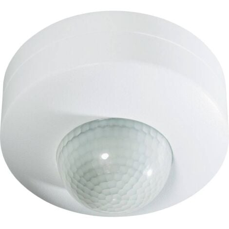 Détecteur de mouvements PIR Renkforce 1296308 plafond, montage apparent (en saillie) 360 ° relais blanc IP20