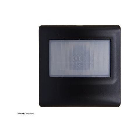 Détecteur de mouvements toutes lampes 2 fils 2 modules Mosaic Legrand  Finition: Noir Mat