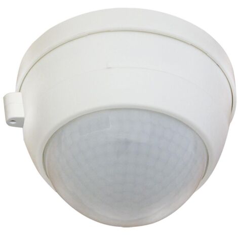 Détecteur de présence en saillie blanc fixation au plafond 360° portée 24 m 1-10V IP54 BEG