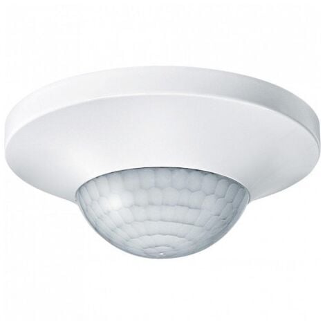 Détecteur de presence encastré maître IR 360° 10A pour ligne d'eclairage dimmable DALI (15 max) portée 7m blanc IP20 Argus