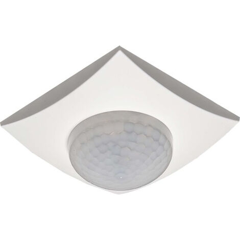 DÉTECTEUR DE PRÉSENCE KNX 360°, 3 PYRODÉTECTEURS, CONTRÔLE À LUMIÈRE CONSTANTE, BLANC PUR MAT SCN. MDT SCN-P360K3.03
