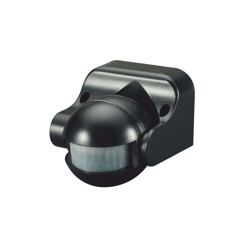 Optonica - Détecteur de présence Orientable IP44 Noir D:12m 180° Lux:10-2000