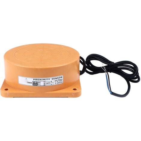 Détecteur de proximité inductif, plage de 80 mm, sortie NPN, capteur d'approche NC à 3 fils, 6 à 36 V DC