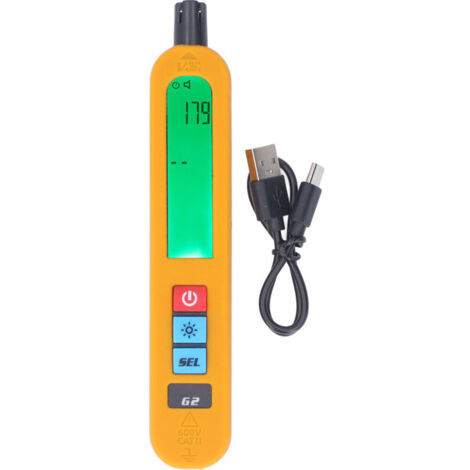 Détecteur de qualité de l'air portable rechargeable, testeur TVOC HCHO, format portatif