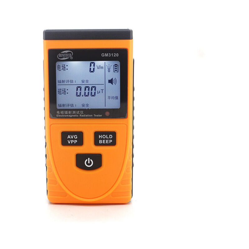 Détecteur de rayonnement électromagnétique, Compteur emf Dosimètre de détecteur de Radiation de Champ électromagnétique GM3120 Digital lcd Testeur de