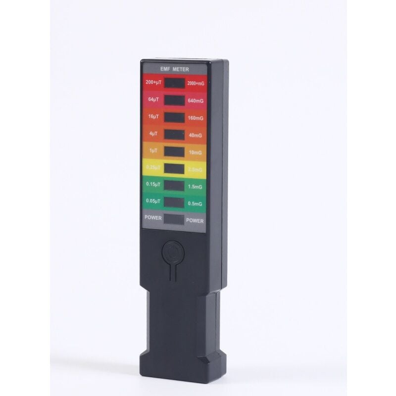 Détecteur de rayonnement électromagnétique EMF Compteur Geiger Compteur Dosimètre 9 LED Indicateur lumineux