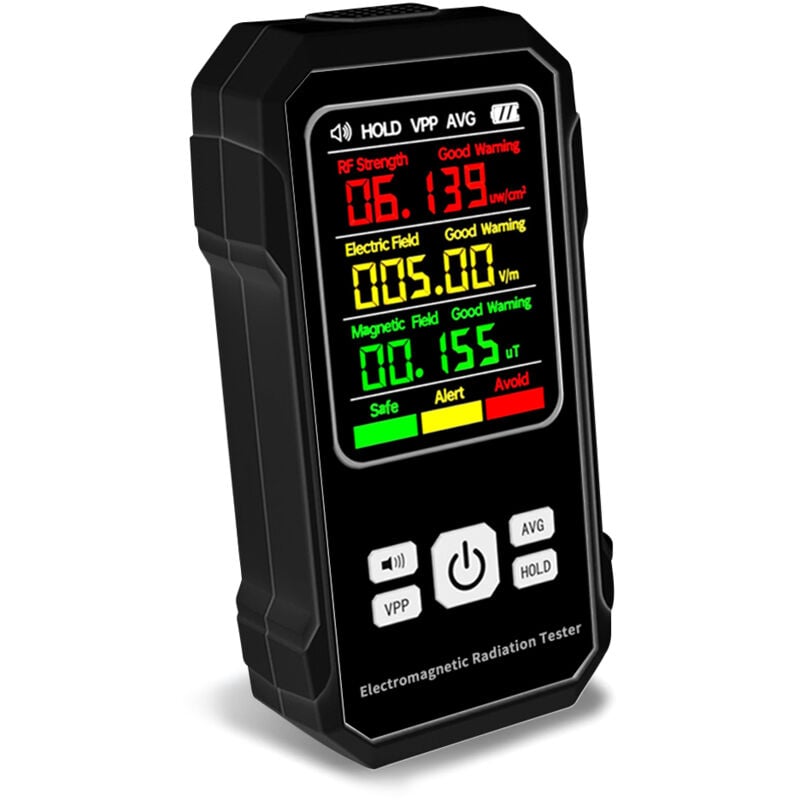 Lifcausal - Détecteur de rayonnement électromagnétique multifonctionnel Testeur d'intensité de champ électrique Testeur d'intensité de champ