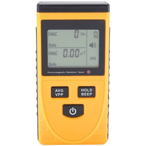 Détecteur de rayonnement électromagnétique, testeur numérique à écran LCD, mesure simultanée du champ magnétique pour l'évaluation