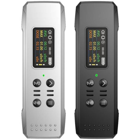 Détecteur de rayonnement nucléaire à affichage numérique rechargeable par USB, en forme de stylo, pour usage industriel et médical des rayons XY, noir, un paquet.