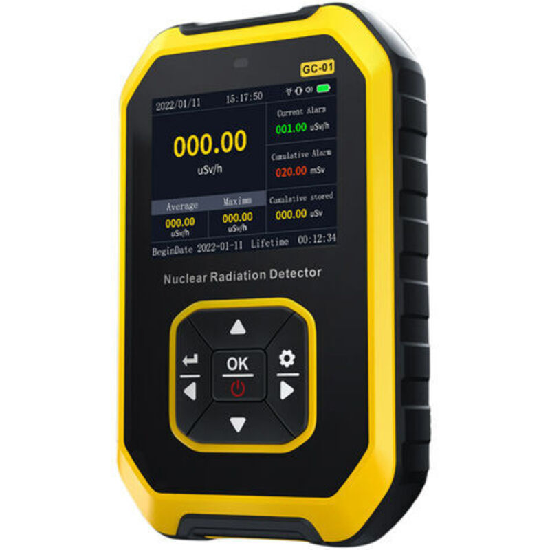 Yzmrbdqc - Détecteur de rayonnement nucléaire Compteur Geiger Compteur de rayonnement lcd portable Dosimètre Rayons x Rayons γ Rayons β Testeur de