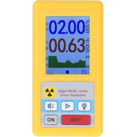 Détecteur de rayonnement nucléaire, compteur Geiger Numérique LCD Détecteur de rayonnement électromagnétique, testeur de données Ray, compteur de rayonnement nucléaire professionnel de haute précision