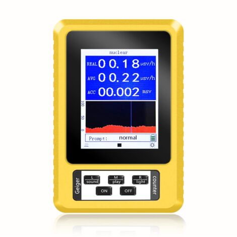 Détecteur de rayonnement nucléaire LCD Geiger Counter Portable Taille pour les tests de vie de famille