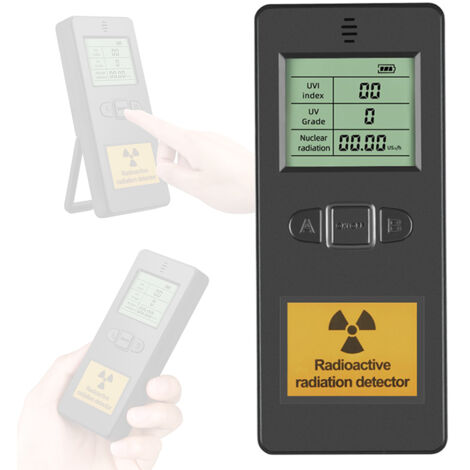 Détecteur de rayonnement nucléaire portable à affichage LCD pour usage domestique et laboratoire, testeur de rayonnement radioactif multifonctionnel