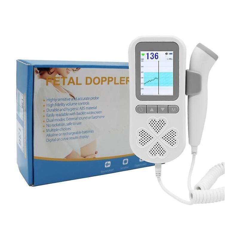 Fei Yu - Détecteur de rythme cardiaque pour bébé de 3,0 MHz