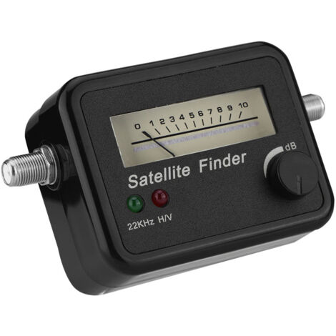 Détecteur de Satellite 9502 avec Écran Noir et Indicateur Blanc, Alimentation 13-18V CC pour Antenne Parabole